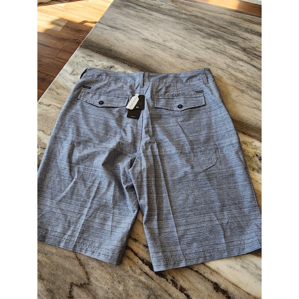 NWT Quiksilver Amphibian Shorts Mens 36 Heather Grey Hybrid Boardshorts